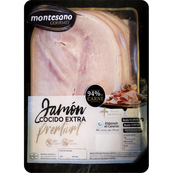 Gekochter Schinken extra Premium glutenfrei laktosefrei Behälter 120 g