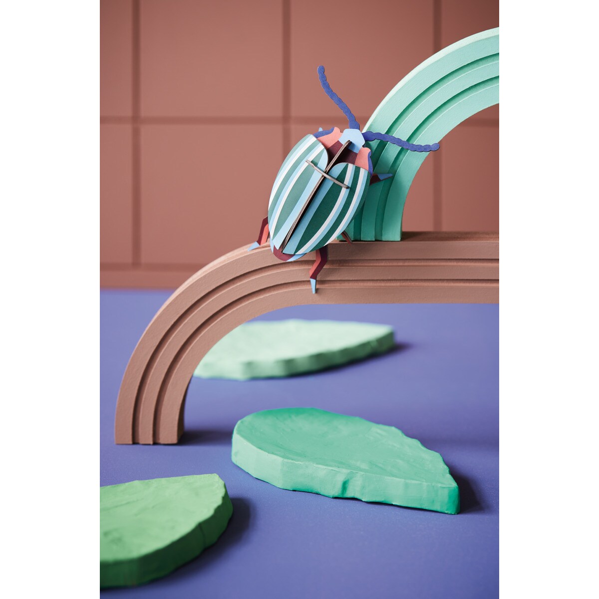 Mural em 3D Studio roof rainbow leaf beetle 2