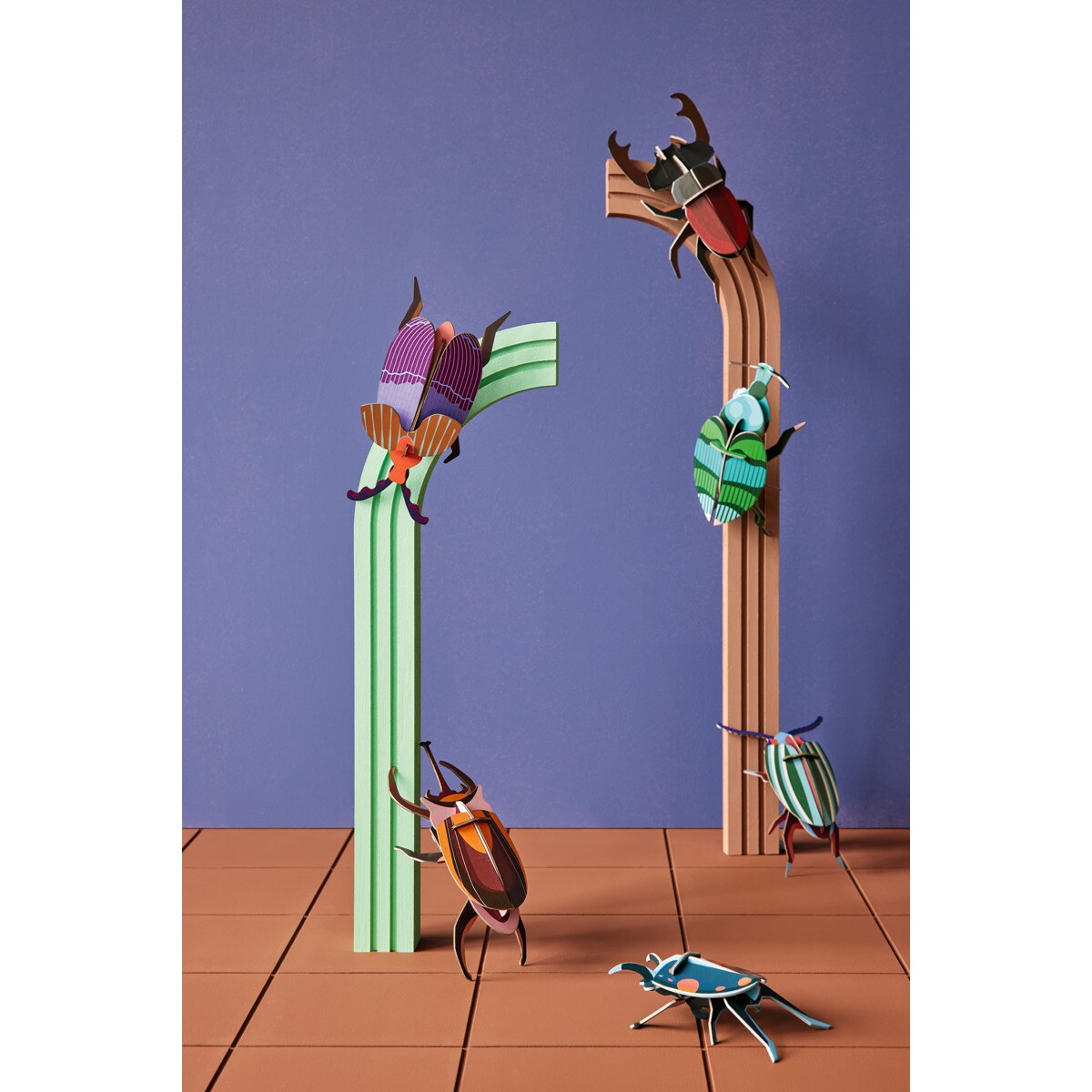 Mural em 3D Studio roof queen beetle 3