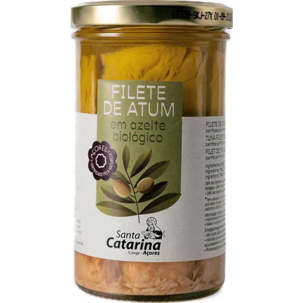 Filetes de Atum em Azeite Biológico frasco 250 g