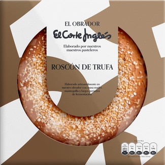 EL OBRADOR EL CORTE INGLES roscón de Reyes relleno de trufa pieza 450 g