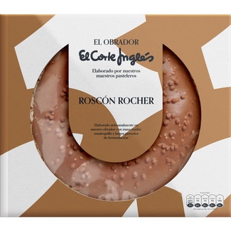 EL OBRADOR EL CORTE INGLES roscón de Reyes cobertura Rocher estuche 940 g
