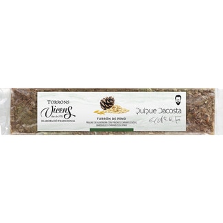 VICENS Quique Dacosta Mandelpraliné-Turrón mit karamellisierten Pinienkernen Tafel 300 g