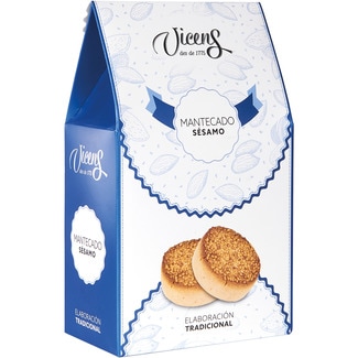 VICENS sesame mantecado crumble cake case 320 g