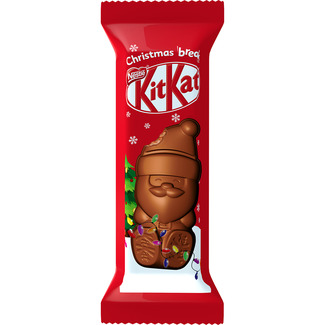 NESTLE KIT KAT Keks mit Schokoladenüberzug Weihnachtsmann Einheit 29 g verschiedene Designs, Sortiment nach Bestand