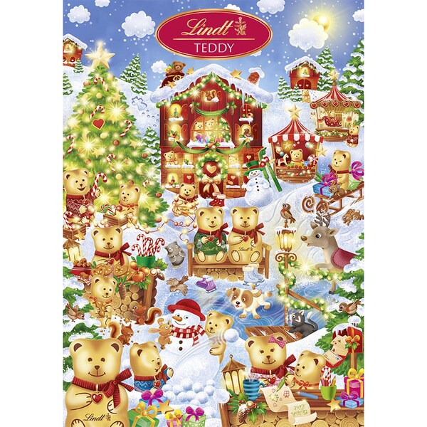 Teddy Bear Game Advent calendar with chocolates case 265 g