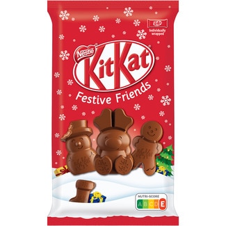 NESTLE KIT KAT Festive Friends Weihnachtsmilchschokoladenfiguren Behälter 147 g