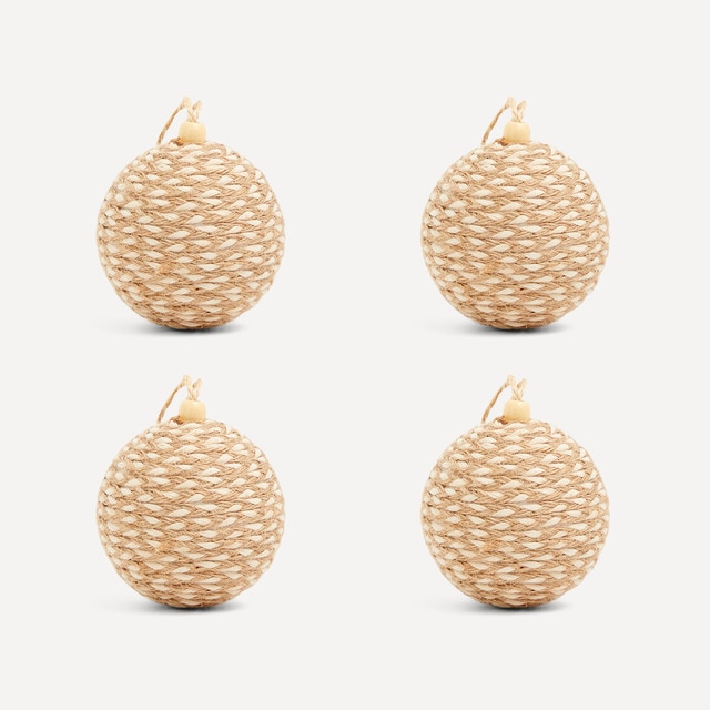 Set de 4 bolas Cuerda Navidad El Corte Inglés