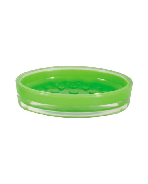 Jabonera MSV de acrílico verde