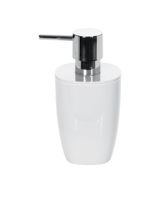 Dispensador de jabón líquido Spirella colección Pure blanco