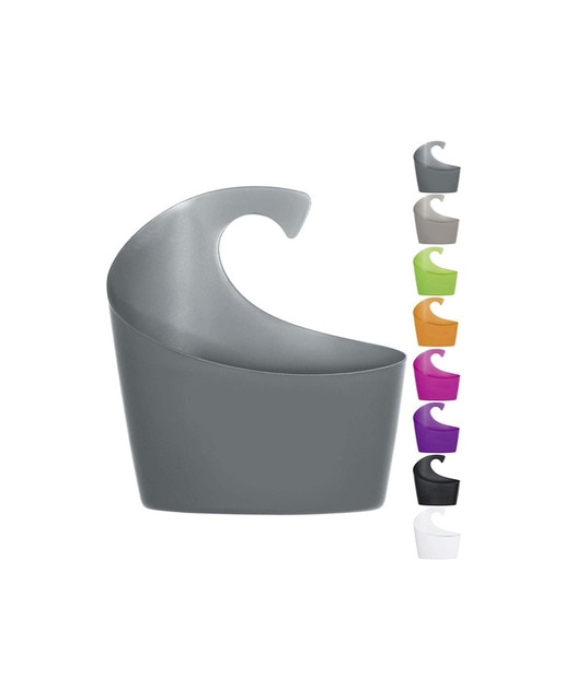 Cesta portaobjetos Spirella Sydney Wall basket de polipropileno gris