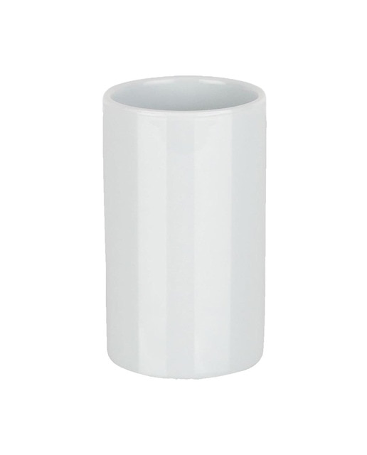 Portacepillos de dientes Spirella colección Tube porcelana blanco