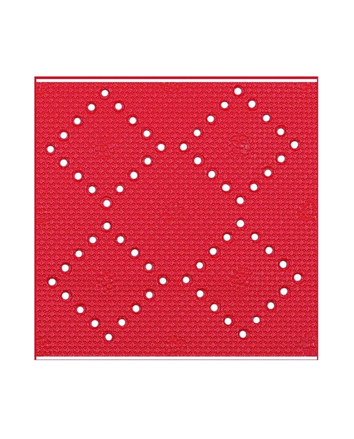 Alfombrilla de ducha Spirella colección Alaska PVC rojo