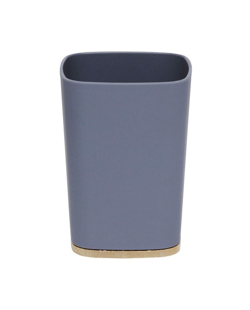 Vaso de baño Rubber hecho en ABS y bambú gris