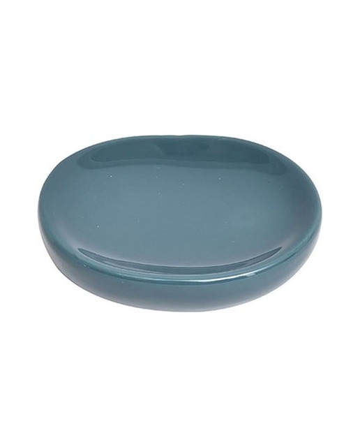 Jabonera oval hecha en dolomite azul