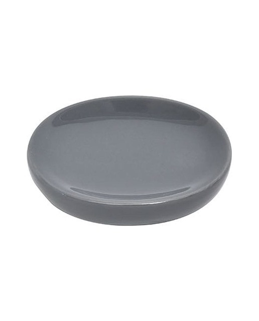 Jabonera oval hecha en dolomite gris