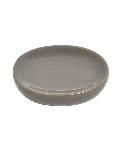 Jabonera oval hecha en dolomite topo