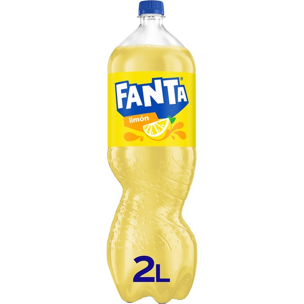 refresco de limón con gas botella 2 l