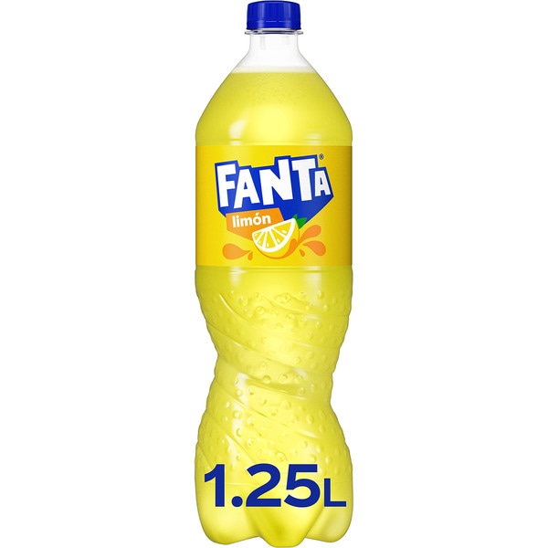 Sparkling lemon soft drink bottle 1,25 l