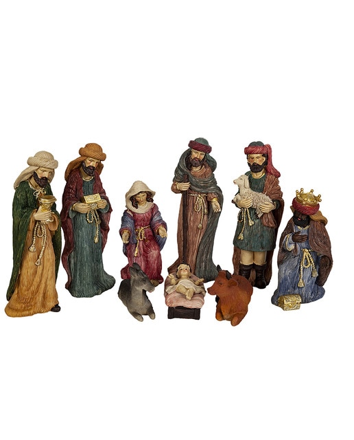 Set 9 pcs nacimiento c/reyes