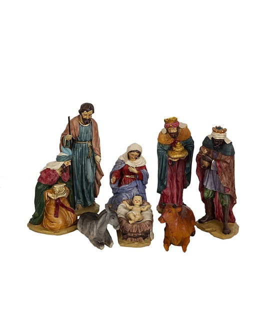 Set 8 pcs nacimiento c/reyes
