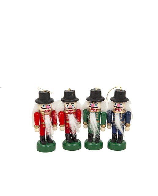 Set 4 figuras madera cascanueces