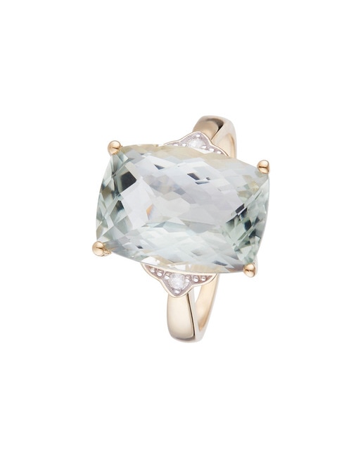 Anillo "Green Hill" D0,03/2 & Quartz vert 6,63/1