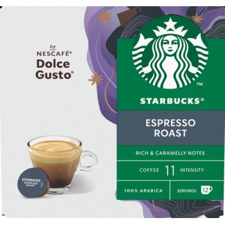 Starbucks Café Espresso para Dolce Gusto Intensidade 11 embalagem 12 cápsulas