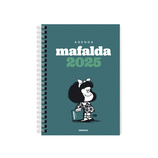 Mafalda 2025, Agenda Anillada Columnas Verde