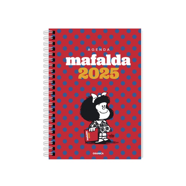 Mafalda 2025, Agenda Anillada Columnas Roja