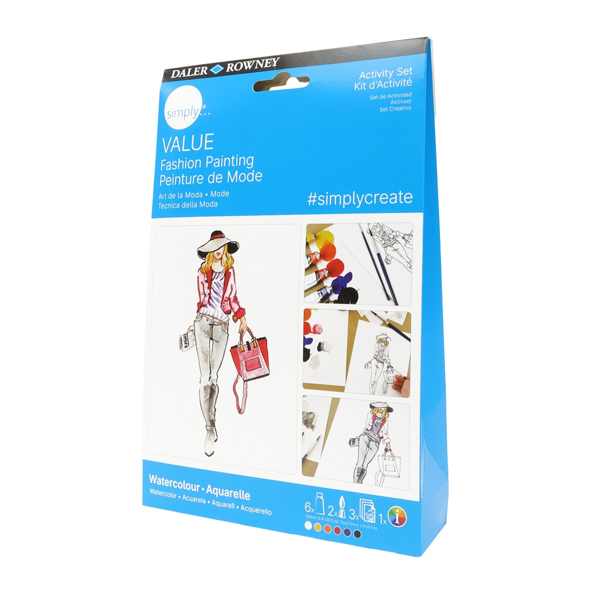 Daler Rowney - Activity set acuarela temática moda Simply Daler-Rowney.