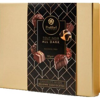 Pralibel Bombons Belas Chocolate Preto embalagem 185 g