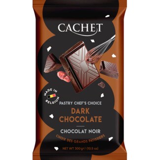 Cachet Chocolate Negro tablete 300 g