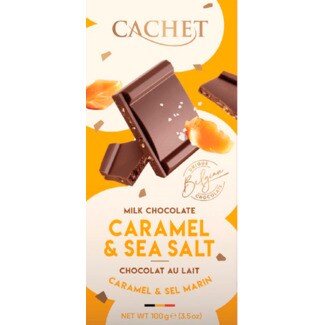 Cachet Chocolate de Leite com Caramelo Salgado tablete 100 g