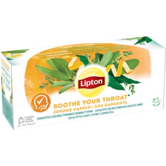 Lipton Infusão SOS Garganta embalagem 20 unidades