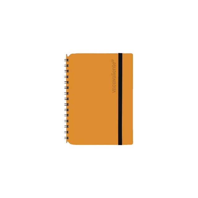 Libreta Plein Air A6 rayado naranja calabaza vacavaliente.
