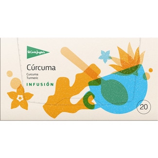 EL CORTE INGLES Kurkumatee Karton 20 Tütchen