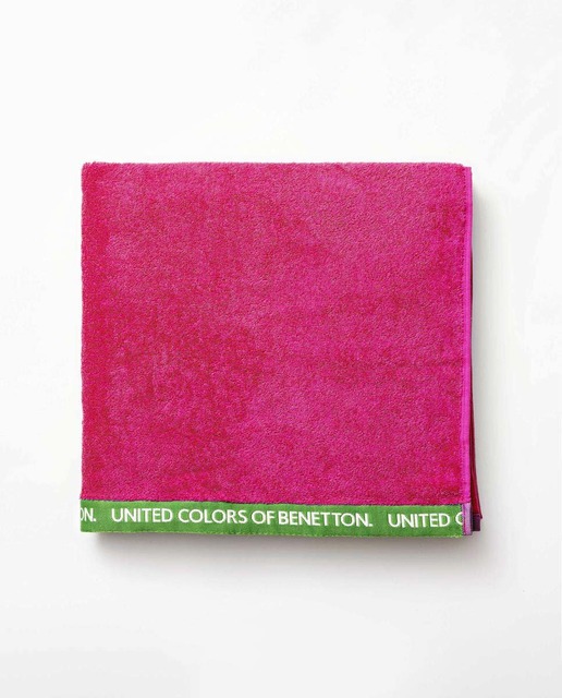 Toalla 90x160 algodón orgánico 450gsm fucsia Benetton