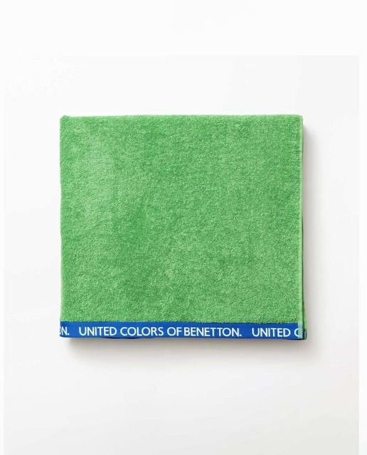 Toalla 90x160 algodón orgánico 450gsm verde Benetton