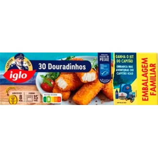 Iglo Capitão Douradinhos de Peixe 30 Unidades embalagem 840 g