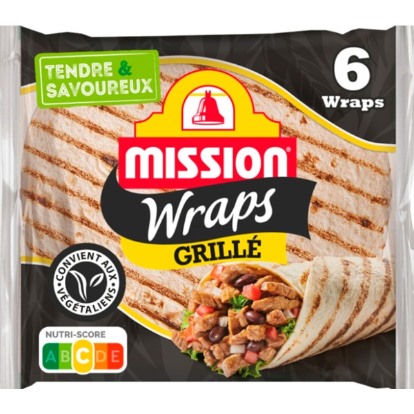 Wraps de Trigo Grelhado embalagem 370 g
