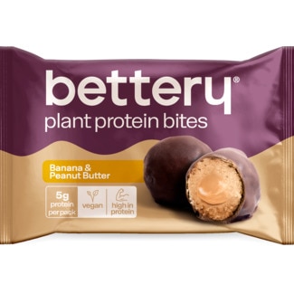 Bettery Proteína Bolas de Chocolate, Banana e Amendoim embalagem 30 g