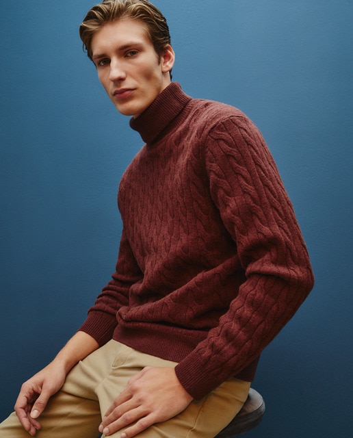 Jersey cuello vuelto ochos hombre