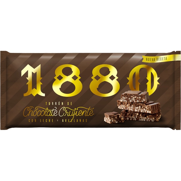 Knuspriger Schokoladen-Turrón Spitzenqualität Karton 250 g