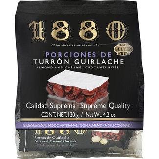 1880 Turrón de Alicante-Portionen glutenfrei Spitzenqualität Tasche 120 g