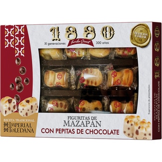 1880 Marzipanfiguren mit Schokoladentropfen Rezept Imperial Toledana Karton 205 g
