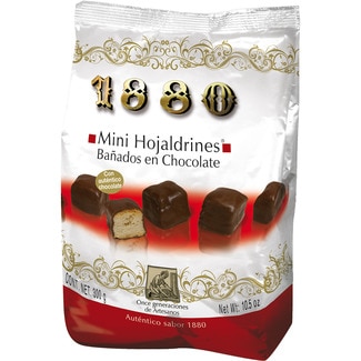 1880 mini hojaldres bañados en chocolate bolsa 300 g