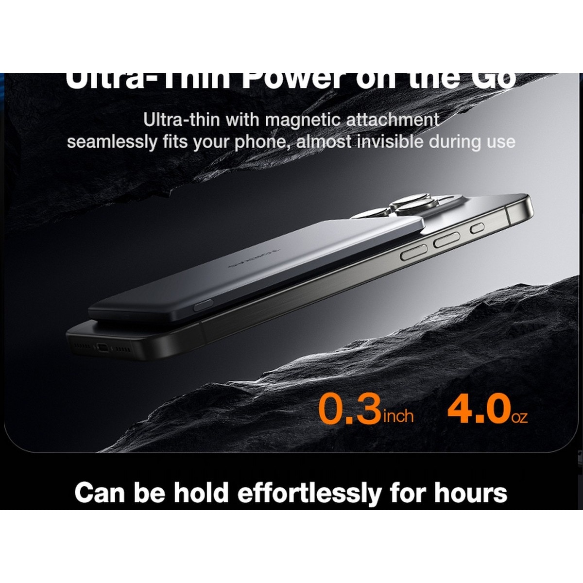 Powerbank MiniMag Ultimate Slim Wireless 5000MAH - Dark Grey 4