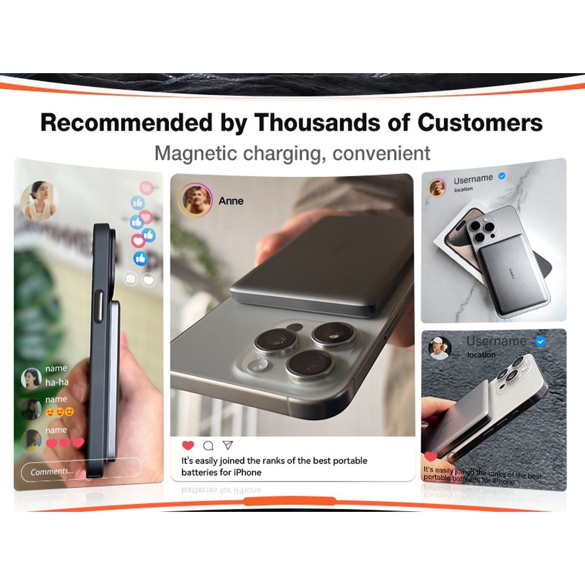 Powerbank MiniMag Ultimate Slim Wireless 5000MAH - Dark Grey 2