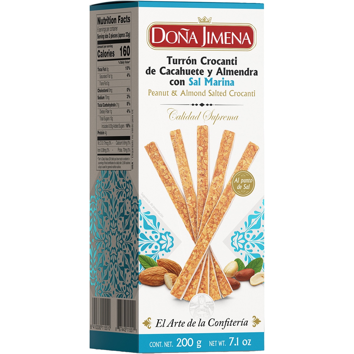 Turron Sticks sticks de turrón crocanti de cacahuete y almendra con sal marina ...